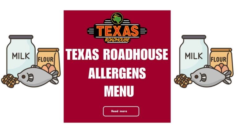 Texas Roadhous Allergens Menu